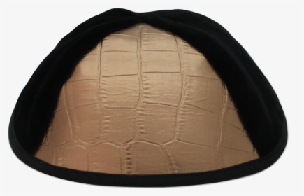 Black Velvet Kippah With Sky Triangalur - Leather, HD Png Download, Transparent PNG