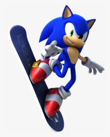 #sonic #snowboard #board #sonicriders #freetoedit - Sonic Snowboard, HD Png Download, Transparent PNG