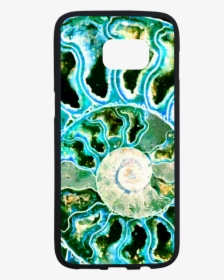 Blue Green Fossil Geode Rubber Case For Samsung Galaxy - Smartphone, HD Png Download, Transparent PNG