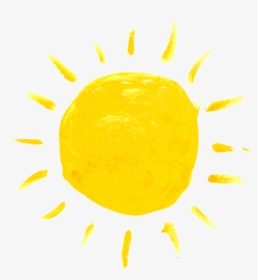 Watercolor Sun - Sun Aesthetic, HD Png Download, Transparent PNG