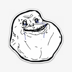 Forever Alone Rage Face, HD Png Download, Transparent PNG