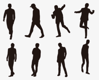 #freetoedit #sticker #shadow #man #people #black #guy - People Silhouette Vector Png, Transparent Png, Transparent PNG