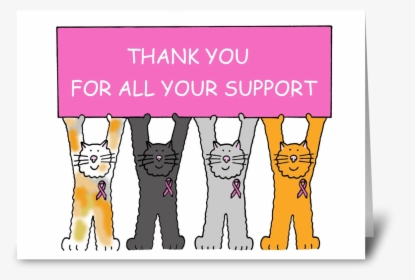 Pink Ribbon, Thank You For Your Support - Congratulation On Your Mba, HD Png Download, Transparent PNG