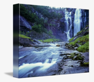 Clip Art Waterfall By Joshua Farnsworth - Skjervsfossen, HD Png Download, Transparent PNG