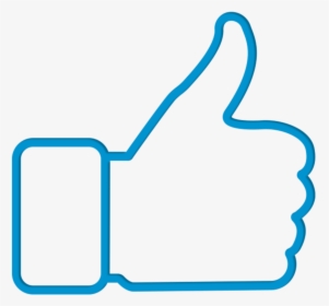 Transparent About Us Png - White And Blue Thumbs Up, Png Download, Transparent PNG