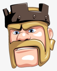 Transparent Clash Of Clans Barbarian Png - Clash Of Clans King Png, Png Download, Transparent PNG