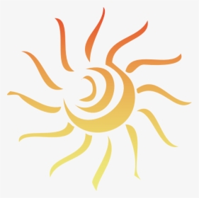 Half Sun With Rays Png Transparent Half Sun With Rays - Clip Art Tribal Sun, Png Download, Transparent PNG