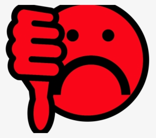 Red Thumbs Down Emoji, HD Png Download, Transparent PNG