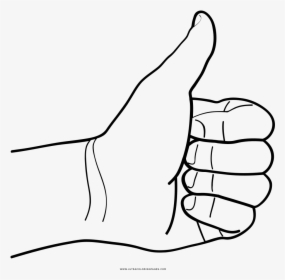 Thumb Drawing Royalty Free Huge Freebie Download - Thumbs Up In Coloring Page, HD Png Download, Transparent PNG