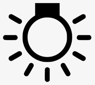 Overhead Light Bulb - Sun Icon, HD Png Download, Transparent PNG
