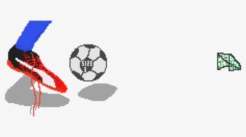 Transparent Real Football Png - Pixel Art Soccer Boot, Png Download, Transparent PNG