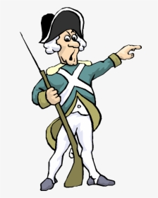 Transparent British Soldier Png - Revolutionary War Soldier Cartoon, Png Download, Transparent PNG