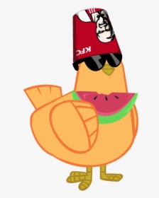 Php50, Bucket, Chicken, Glasses, Kfc, Not Racist, Safe, - Cartoon Chicken Kfc, HD Png Download, Transparent PNG