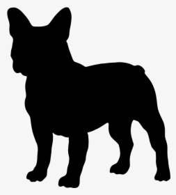 French Bulldog American Bully Boston Terrier Shiba - French Bulldog Black Silhouette, HD Png Download, Transparent PNG