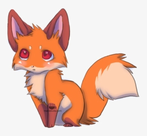 Baby Fox Png - Cute Baby Fox Anime, Transparent Png, Transparent PNG