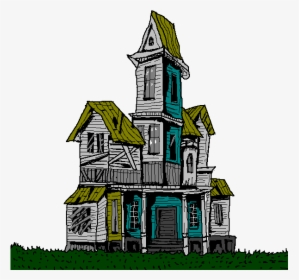 Of Worship,manor House,residential - Old Haunted House Clipart, HD Png Download, Transparent PNG