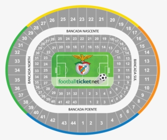 Benfica Stadium Seating Plan, HD Png Download, Transparent PNG