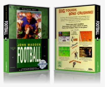 Genesis John Madden Football Sega Megadrive Replacement - John Madden Football, HD Png Download, Transparent PNG