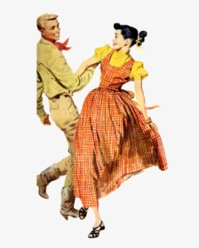 Retro, People, Dance, Old, Dress, Classic, A Couple - Couple Vintage En Png, Transparent Png, Transparent PNG