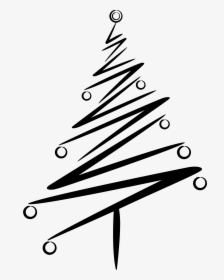 Abstract Christmas Tree Clip Arts - Abstract Christmas Tree Clipart Black And White, HD Png Download, Transparent PNG