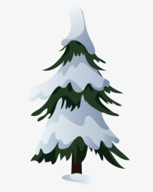 Snowy Pine Tree Png - Snowy Pine Trees Clipart, Transparent Png, Transparent PNG