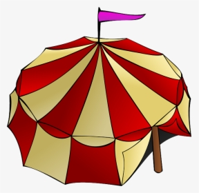 Circus, Tent, Entertainment, Event, Party, Show, Flag - Circus Tent Clip Art, HD Png Download, Transparent PNG