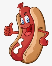 Hot Dog Masturbation Technique - Cartoon Hot Dog, HD Png Download, Transparent PNG