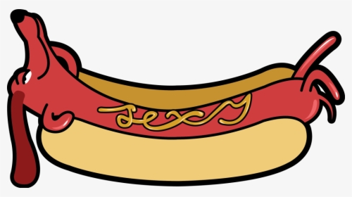 Hotdog Dog Clipart Hot Dog Dachshund Clip Art - Hot Dog Cartoon Transparent, HD Png Download, Transparent PNG