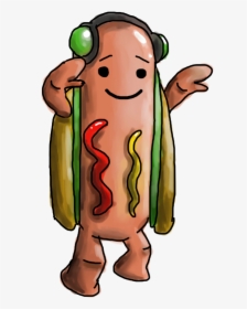 Dancing Hot Dog Png Gif Snapchat Hot Dog- - Snapchat Hot Dog Drawing, Transparent Png, Transparent PNG