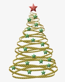 Christmas Tree Star Png - Ribbon Christmas Tree Vector, Transparent Png, Transparent PNG