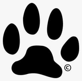 Transparent Paw Print White Png - Black Paw Png, Png Download, Transparent PNG