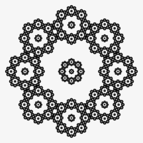 Symmetry,line,polka Dot - Circle With Dots Inside, HD Png Download, Transparent PNG