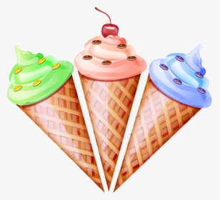 Ice Cream Cone Waffle Snow Cone - Cone Vector Image Ice Cream, HD Png Download, Transparent PNG