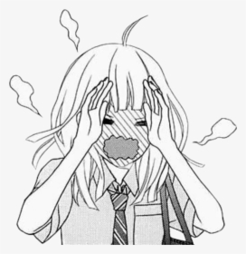 anime animegirl anime Girl blush blushing kawaii  Cute Anime Girl  Blush HD Png Download  Transparent Png Image  PNGitem
