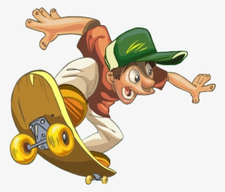 Funny Skateboard Cartoon Skateboarding Png Image High - Funny Cartoon Images Free Download, Transparent Png, Transparent PNG