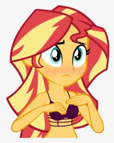 Blushing Bra Clothes - Equestria Girl Sunset Shimmer, HD Png Download, Transparent PNG