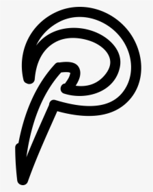 Temporary Pinterest Hand Drawn Logo Svg Png Icon Free - Icon, Transparent Png, Transparent PNG