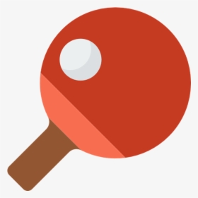 Transparent Ping Pong Ball Clipart - Ping Pong Racket Icon, HD Png Download, Transparent PNG