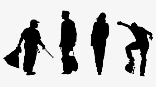 Construction Workers Silhouettes Png Download - Two People Silhouette Transparent, Png Download, Transparent PNG
