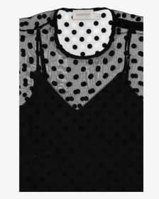 Pleated Tier Smock Dress Black - Polka Dot, HD Png Download, Transparent PNG