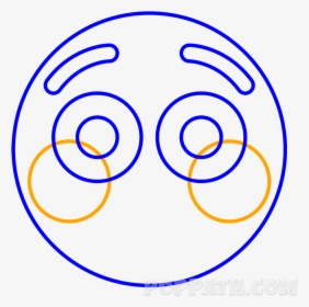 Draw Another Circle Underneath The Eyes And Above The - Circle, HD Png Download, Transparent PNG