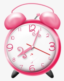 Pink Clock Png - Pretty Clock Clip Art, Transparent Png, Transparent PNG