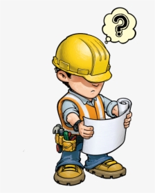 Clip Art Worker Architectural Engineering Royalty - Cartoon Construction Worker Png, Transparent Png, Transparent PNG
