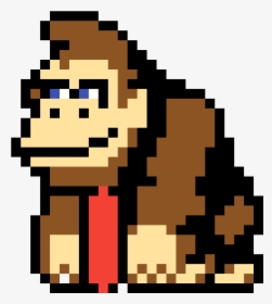 Donkey Kong No - Easy Donkey Kong Pixel Art, HD Png Download, Transparent PNG