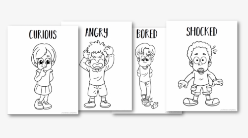 Feelings Coloring Pages Printable, HD Png Download, Transparent PNG