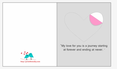 Cute Printable Love Cards, HD Png Download, Transparent PNG