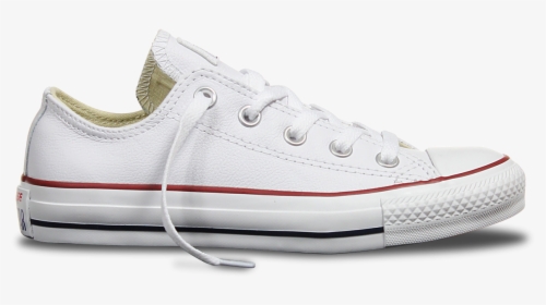 White Leather Converse Low Cut, HD Png Download, Transparent PNG