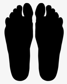 Toes, Foot, Feet, Silhouette, Footprints - Foot Silhouette Png, Transparent Png, Transparent PNG