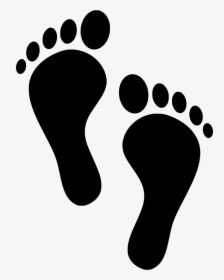 Svg Toes Footprints Human Free Image Icon - Footprints Clipart, HD Png Download, Transparent PNG