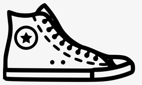 Converse Classic - Converse Clipart Black And White, HD Png Download, Transparent PNG